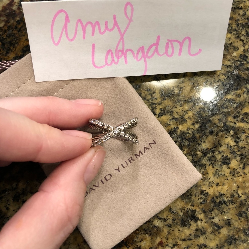 Authentic DY Crossover Ring 6.5